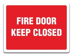 FIRE DOOR KEEP CLOSED SIGN