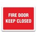 FIRE DOOR KEEP CLOSED SIGN